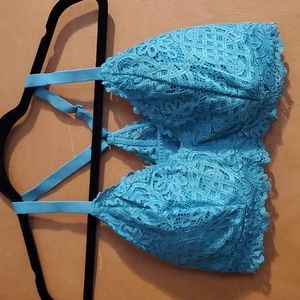 Teal Lacy Bralette